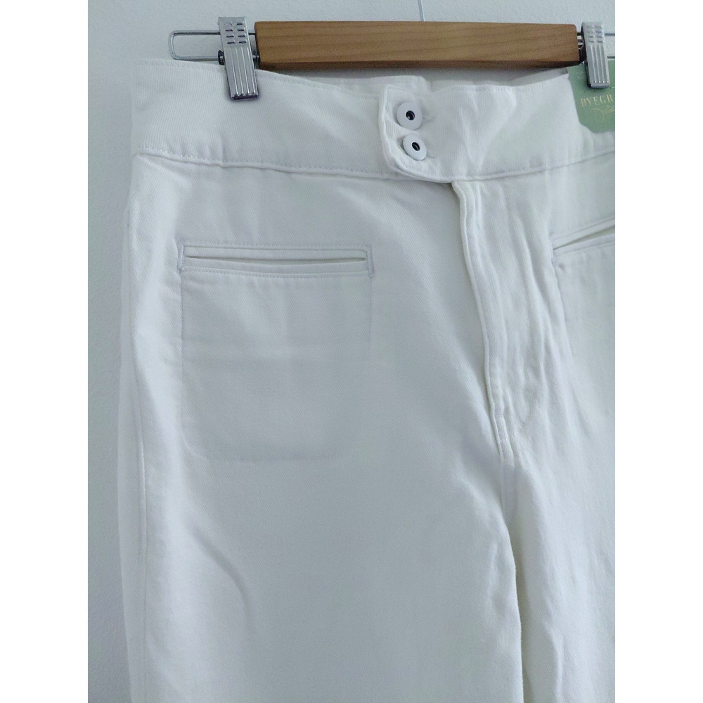Ryegrass Jeans White Womens High Rise Super Flare Size 12 NEW Boho Coastal Chic - Picture 3 of 12
